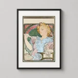 Alphonse Mucha Lance Parfum Rodo 1896 Art Nouveau Vintage Print