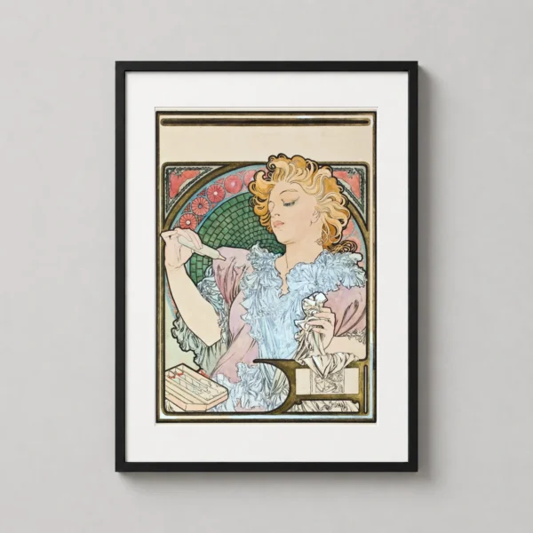 Alphonse Mucha Lance Parfum Rodo 1896 Art Nouveau Vintage Print