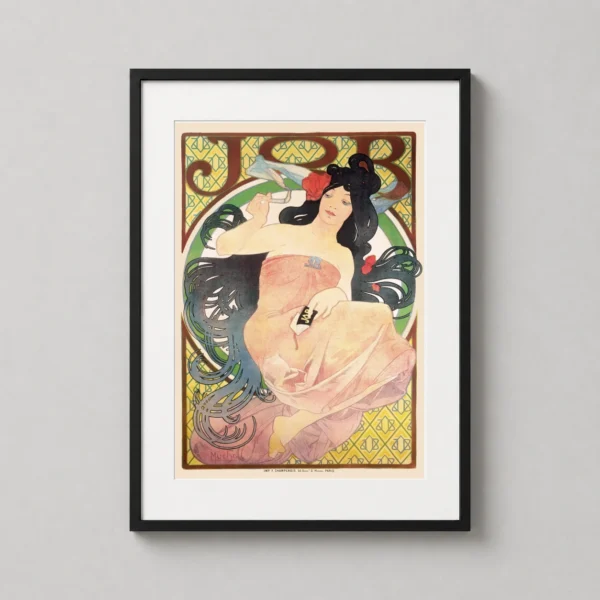 Alphonse Mucha JOB Cigarette Papers 1898 Art Nouveau Art Print