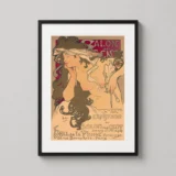 Salon des Cent 20th Exhibition Alphonse Mucha Art Nouveau Print