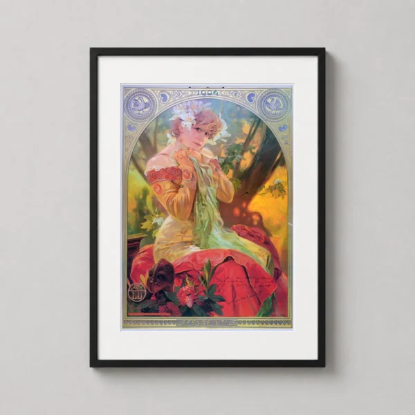 Sarah Bernhardt 1904 Mucha Art Nouveau Vintage Art Print