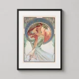 Alphonse Mucha The Arts Music 1898 Art Nouveau Art Print