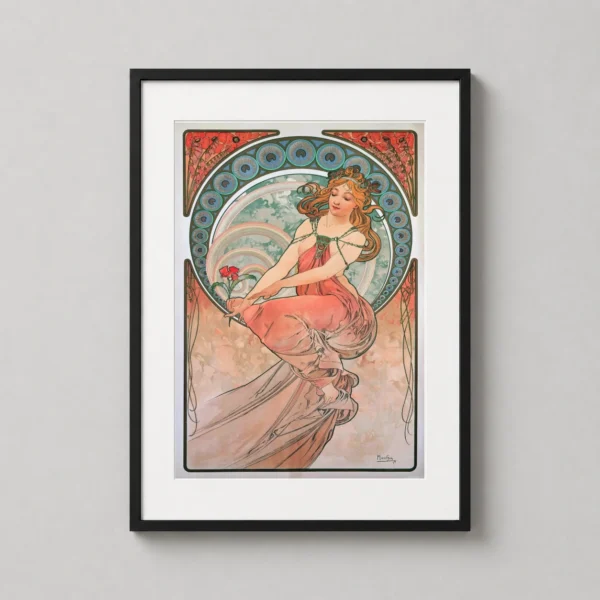 Alphonse Mucha The Arts Painting 1898 Art Nouveau Art Print