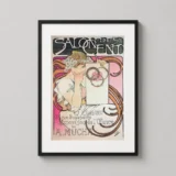 Alphonse Mucha Salon des Cent 1897 Art Nouveau Exhibition Print
