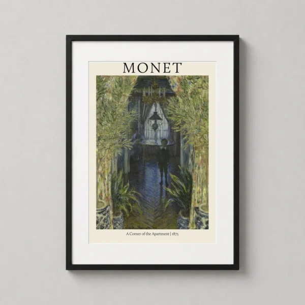 Claude Monet A Corner of the Apartment 1875 Impressionist Art Print