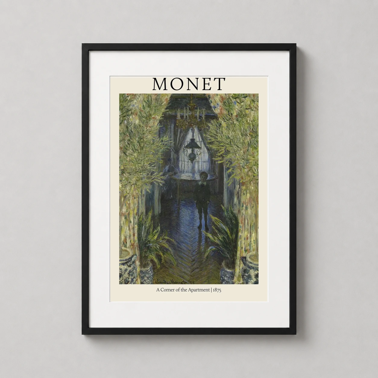 Apartment — claude Monet captures an intimate domestic scene with Jean Monet