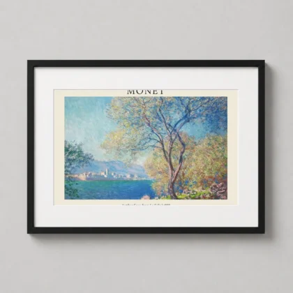 Claude Monet Antibes – Seen from La Salis 1888 wall print with curated artistic presence by MerchFuse
