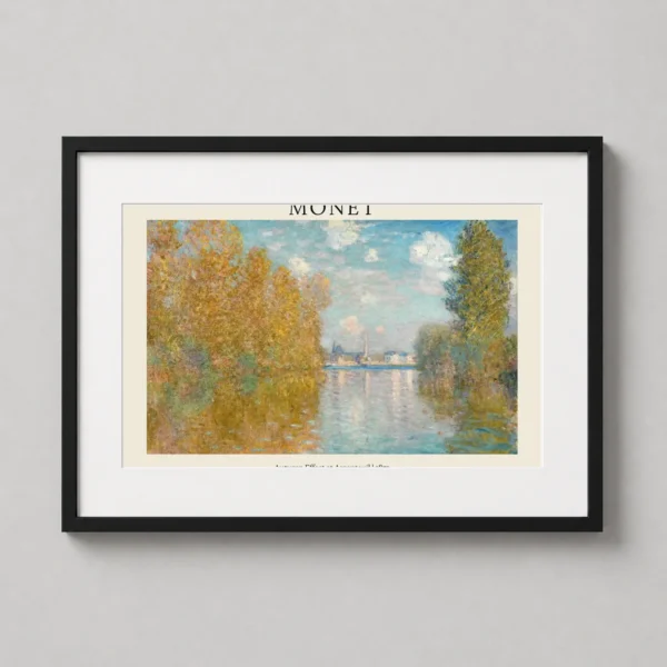 Monet Autumn Effect at Argenteuil 1873 Impressionism Art Print