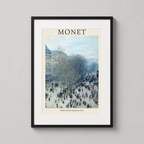 Claude Monet Boulevard des Capucines 1874 Impressionist Art Print