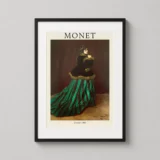 Claude Monet Camille The Woman in the Green Dress Art Print
