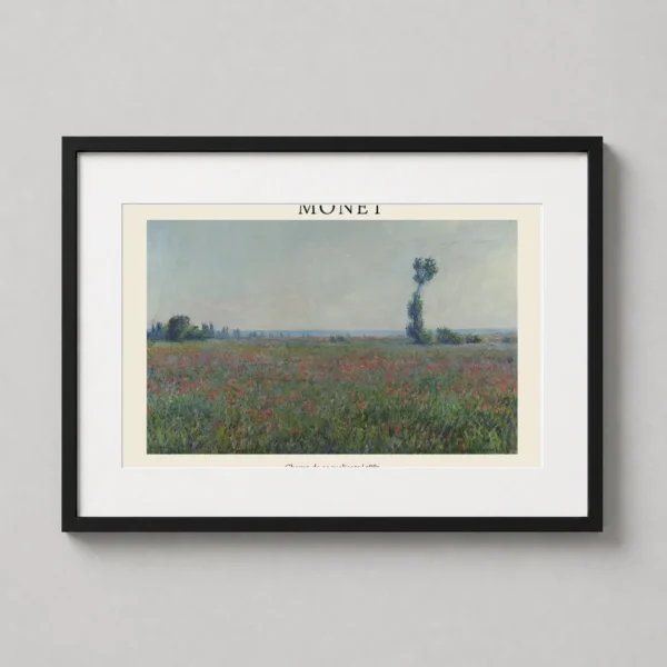 Claude Monet Champ de coquelicots 1881 Impressionist Art Print