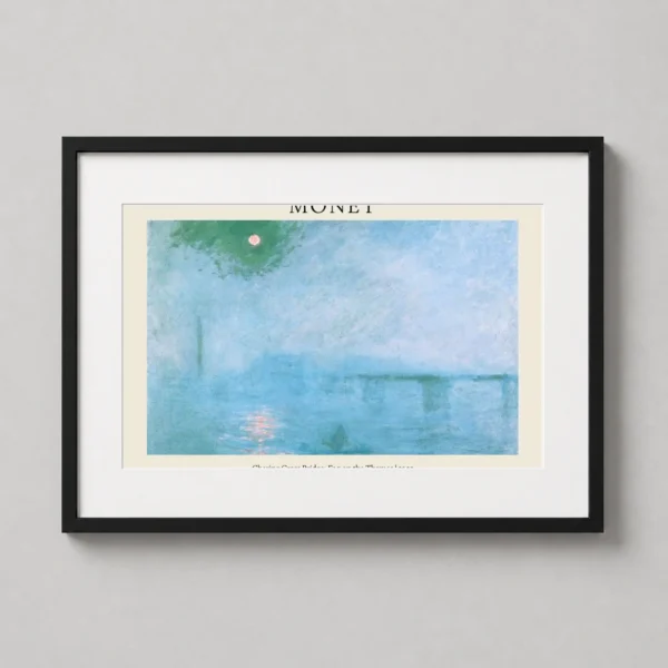 Monet Charing Cross Bridge, Fog on the Thames 1903 Art Print