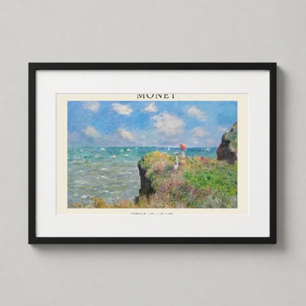 Claude Monet Cliff Walk at Pourville 1882 Impressionist Art Print