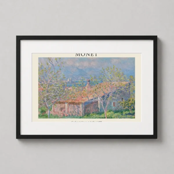 Claude Monet Gardener's House at Antibes Impressionist Art Print