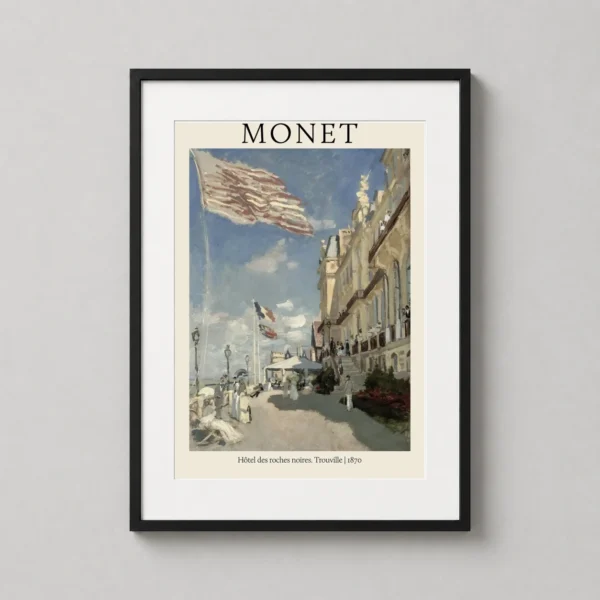 Claude Monet Hôtel des Roches Noires Trouville 1870 Art Print