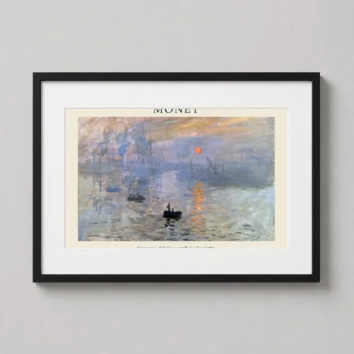 Claude Monet Impression Soleil Levant 1872 Exhibition Art Print