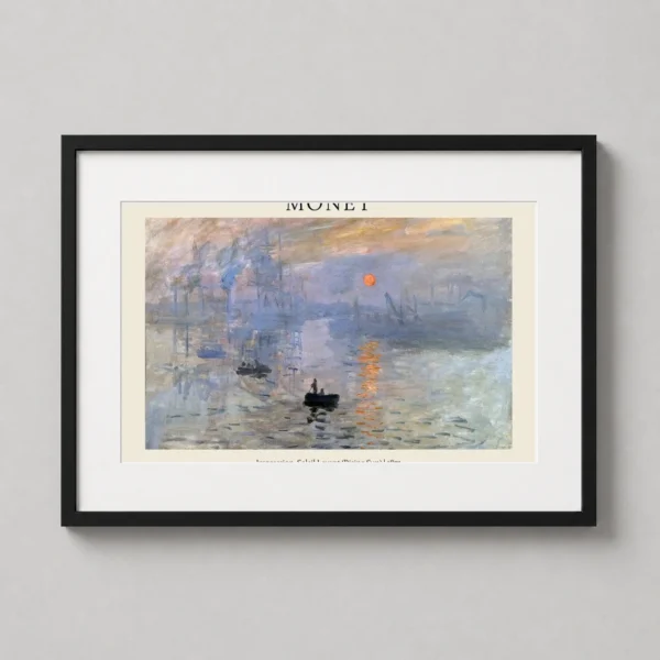 Claude Monet Impression Soleil Levant 1872 Exhibition Art Print