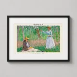 Monet In the Woods at Giverny 1887 Impressionist Art Print