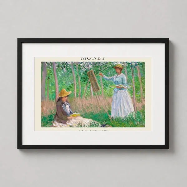 Monet In the Woods at Giverny 1887 Impressionist Art Print