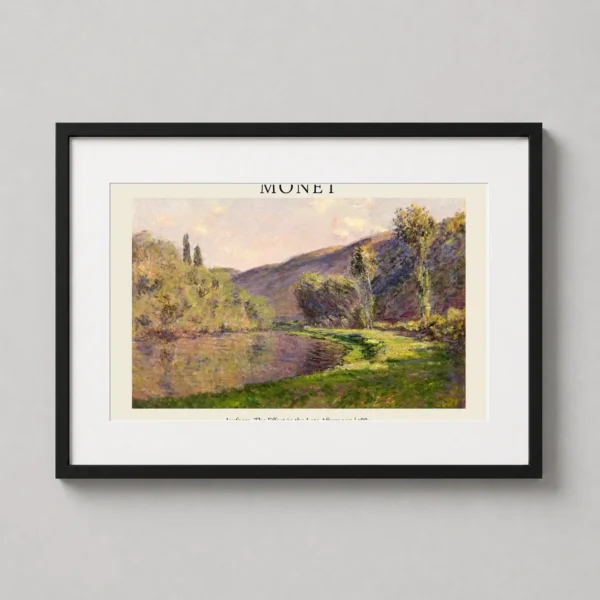 Claude Monet Jeufosse, Late Afternoon Effect Art Print