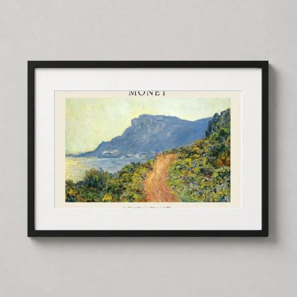 Monet La Corniche near Monaco 1884 Impressionist Art Print