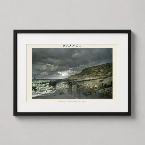 Claude Monet, La Pointe de la Hève at Low Tide 1865 French Art Print