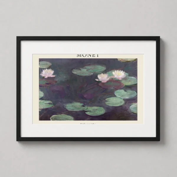 Claude Monet Ninfee Rosa 1899, Pink Water Lilies Art Print