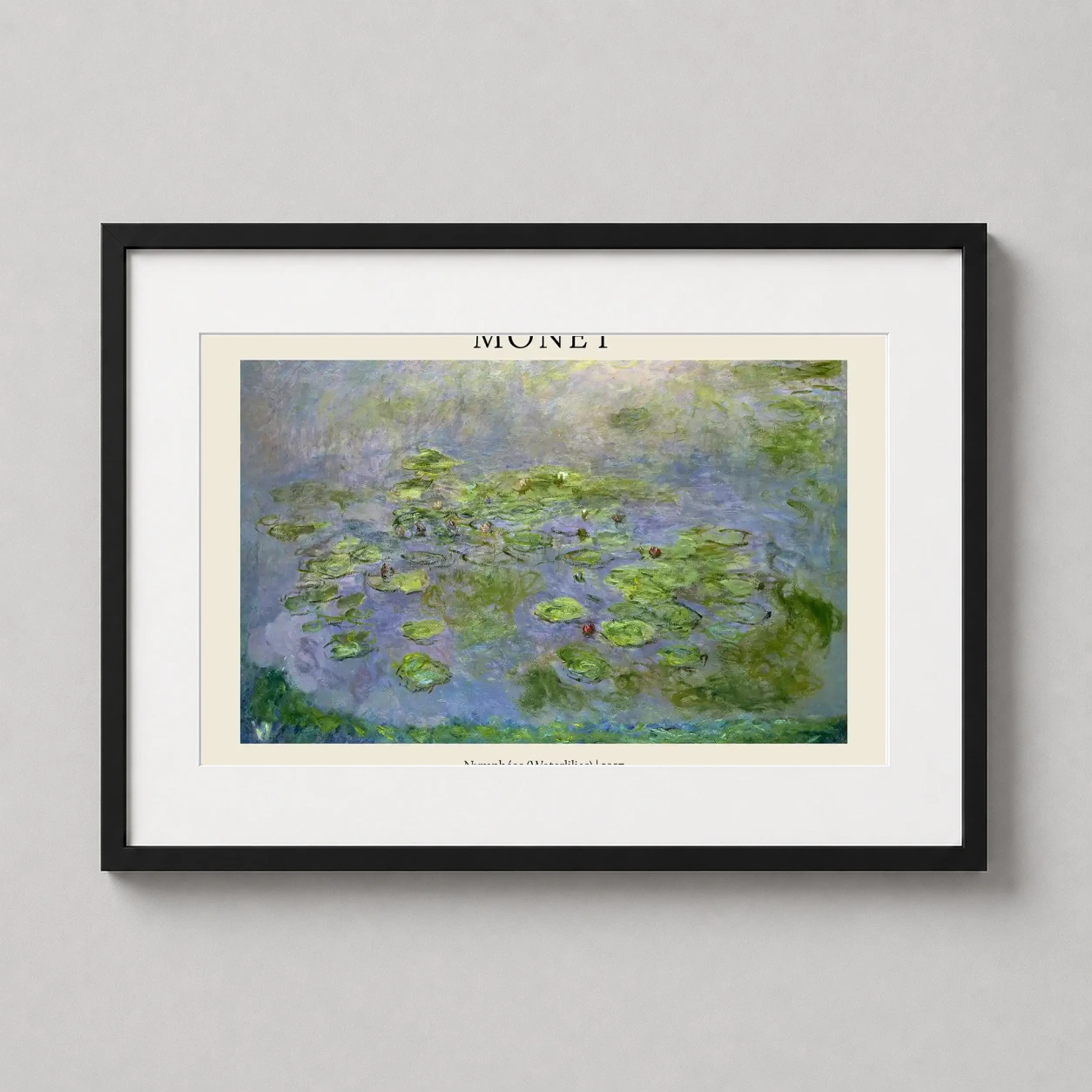 Claude Monet Nymphéas (waterlilies) — impressionist depiction of Claude Monet’s Nymphéas pond in 1917