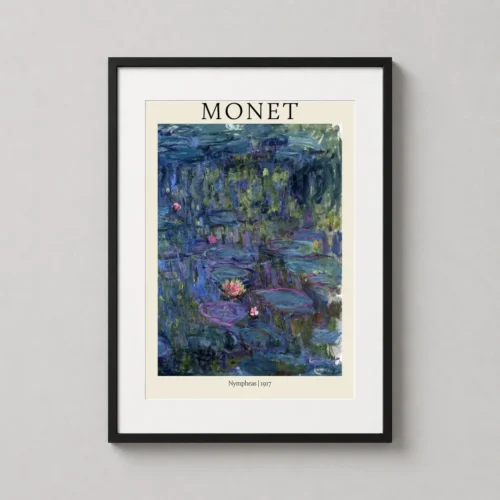 Claude Monet Water Lilies Nymphéas 1917 Impressionist Art Print