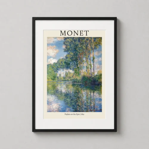 Claude Monet Poplars on the Epte 1891 Impressionist Wall Art Print