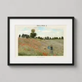 Claude Monet Poppy Field 1873 Impressionist Landscape Version 3 Art Print