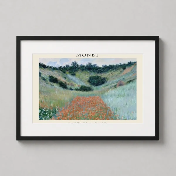 Claude Monet Poppy Field in a Hollow near Giverny 1885 Art Print