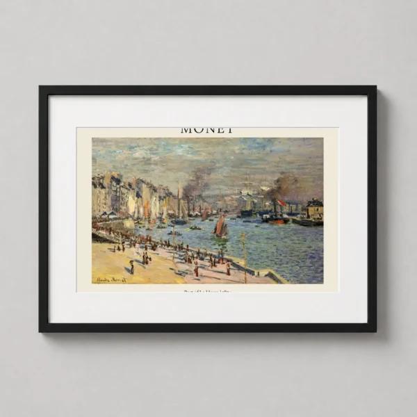 Port of Le Havre 1874 Claude Monet Impressionist Art Print
