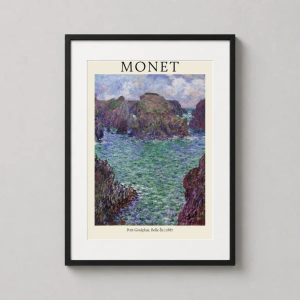 Claude Monet, Port-Goulphar, Belle-Île Impressionist Art Print