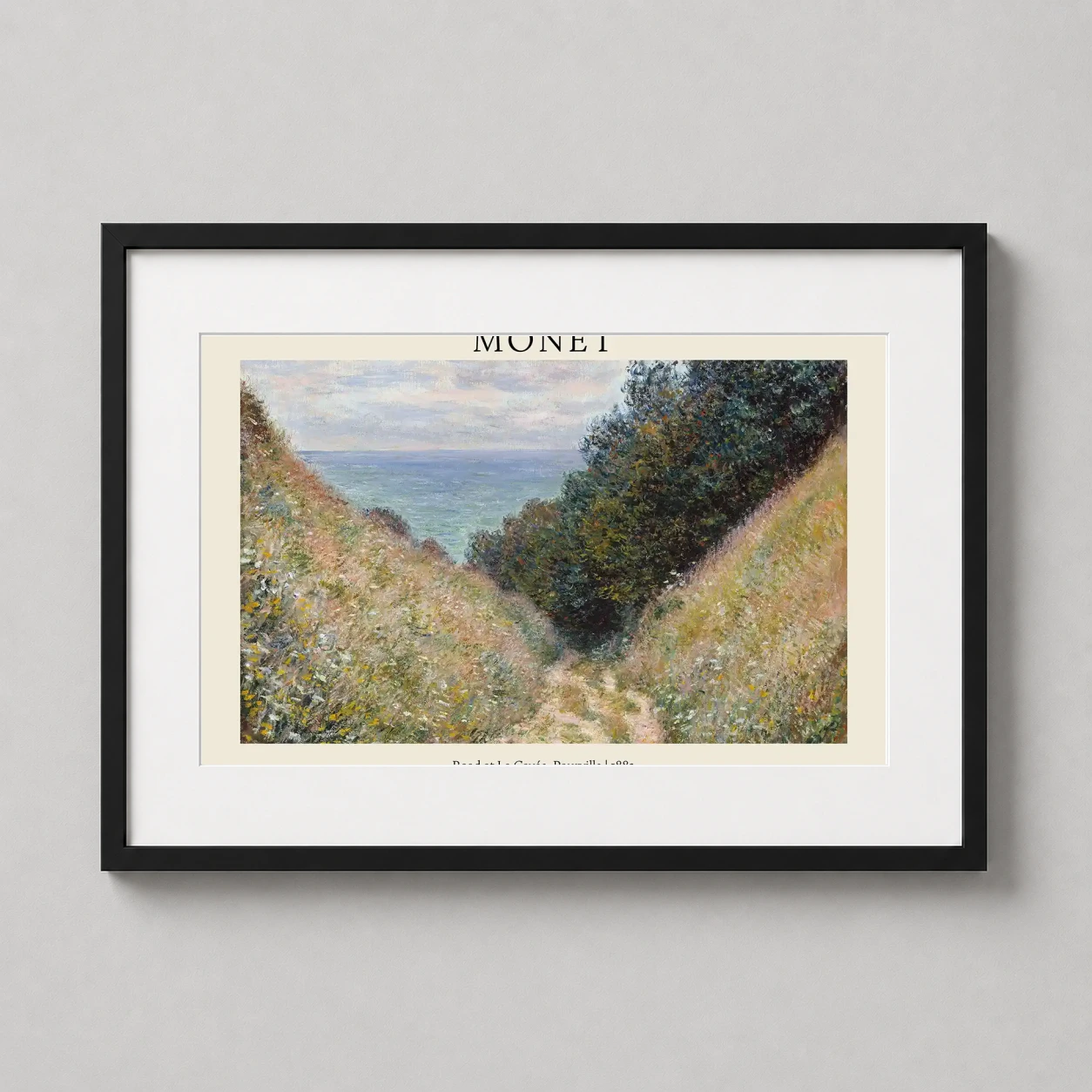 Claude Monet Road la — impressionist study of light and texture featuring a winding path