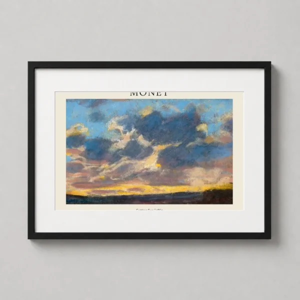 Setting Sun 1865 by Claude Monet Landscape Art Print
