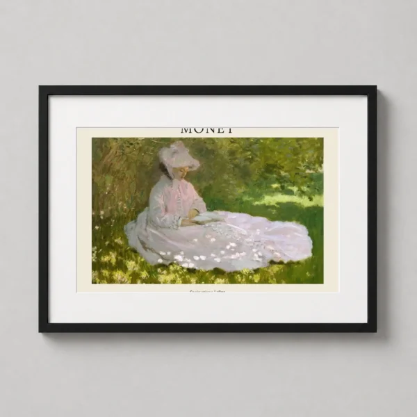 Claude Monet Springtime 1872 Classic Impressionist Garden Art Print