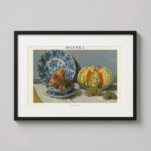 Claude Monet Still Life with Peaches and Melons 1872 Art Print