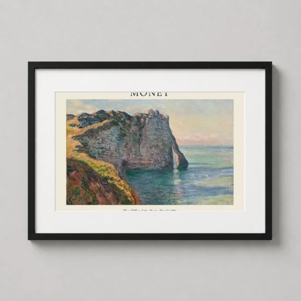 Claude Monet The Cliff and the Porte d'Aval 1885 Landscape Art Print