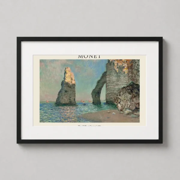 Claude Monet The Cliffs at Etretat 1885 Impressionist Art Print