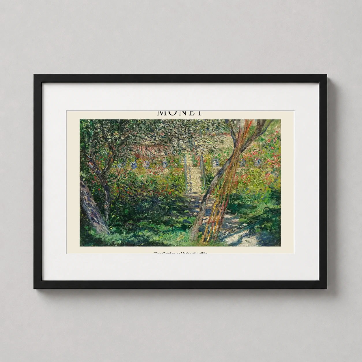 Monet Garden Vetheuil 1881 — vibrant Claude Monet impressionist painting featuring a lush garden in