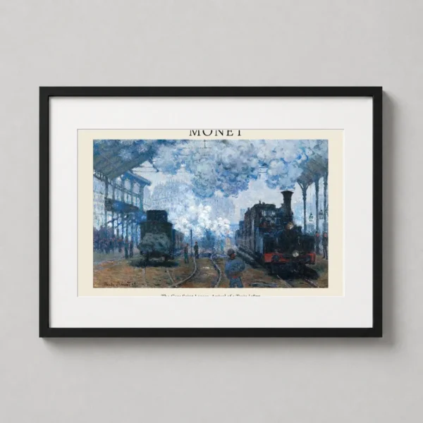 Gare Saint-Lazare Arrival of a Train, Claude Monet Art Print