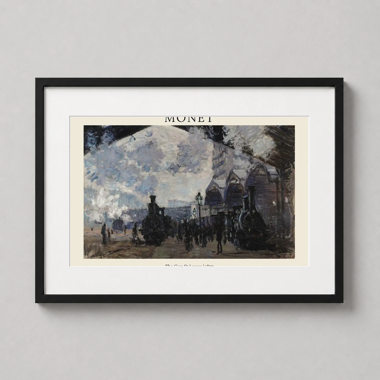 Monet Gare St Lazare — fine art print of Monet's 1877 masterpiece, The Gare St-Lazare