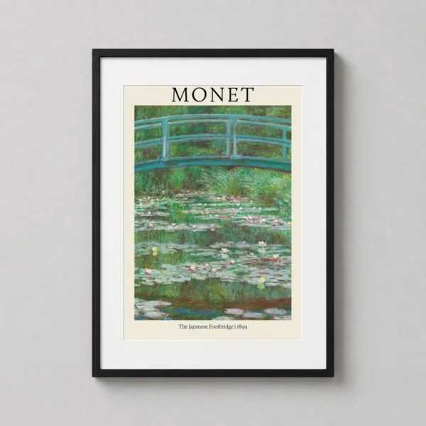 Claude Monet The Japanese Footbridge 1899 Giverny Art Print