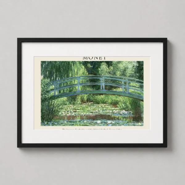 Claude Monet Japanese Footbridge Water Lily Pool Giverny Art Print
