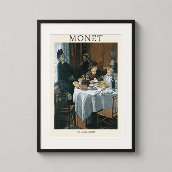 Claude Monet The Luncheon 1868 Impressionist Interior Art Print