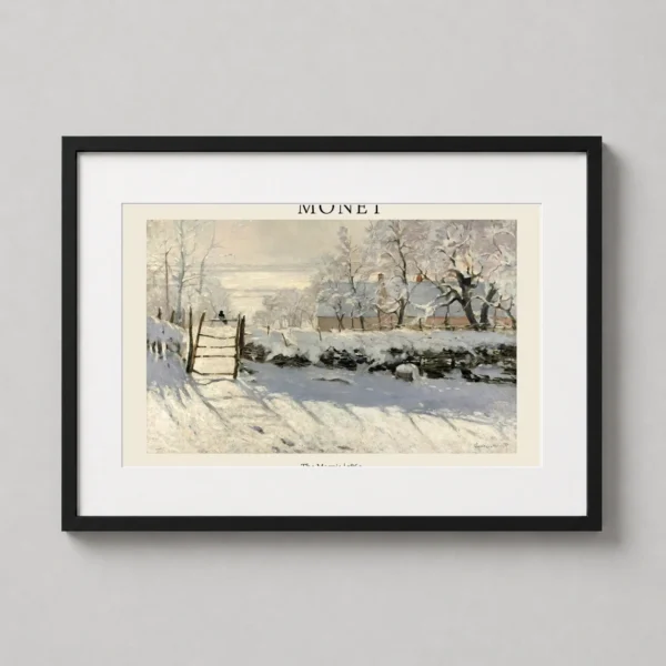 Claude Monet The Magpie 1869 Impressionist Snow Scene Art Print