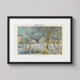 Claude Monet The Pond Snow Effect 1874 Impressionist Art Print