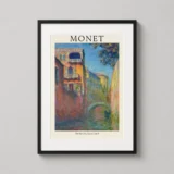 Monet Rio della Salute 1908 Venice Canal Impressionist Art Print