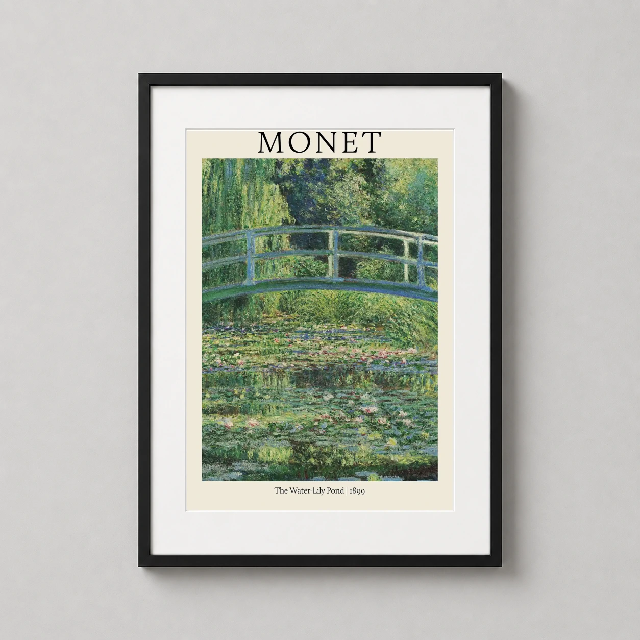 Claude Monet Water Lily — claude Monet's Impressionist study of the Japanese bridge at Giverny